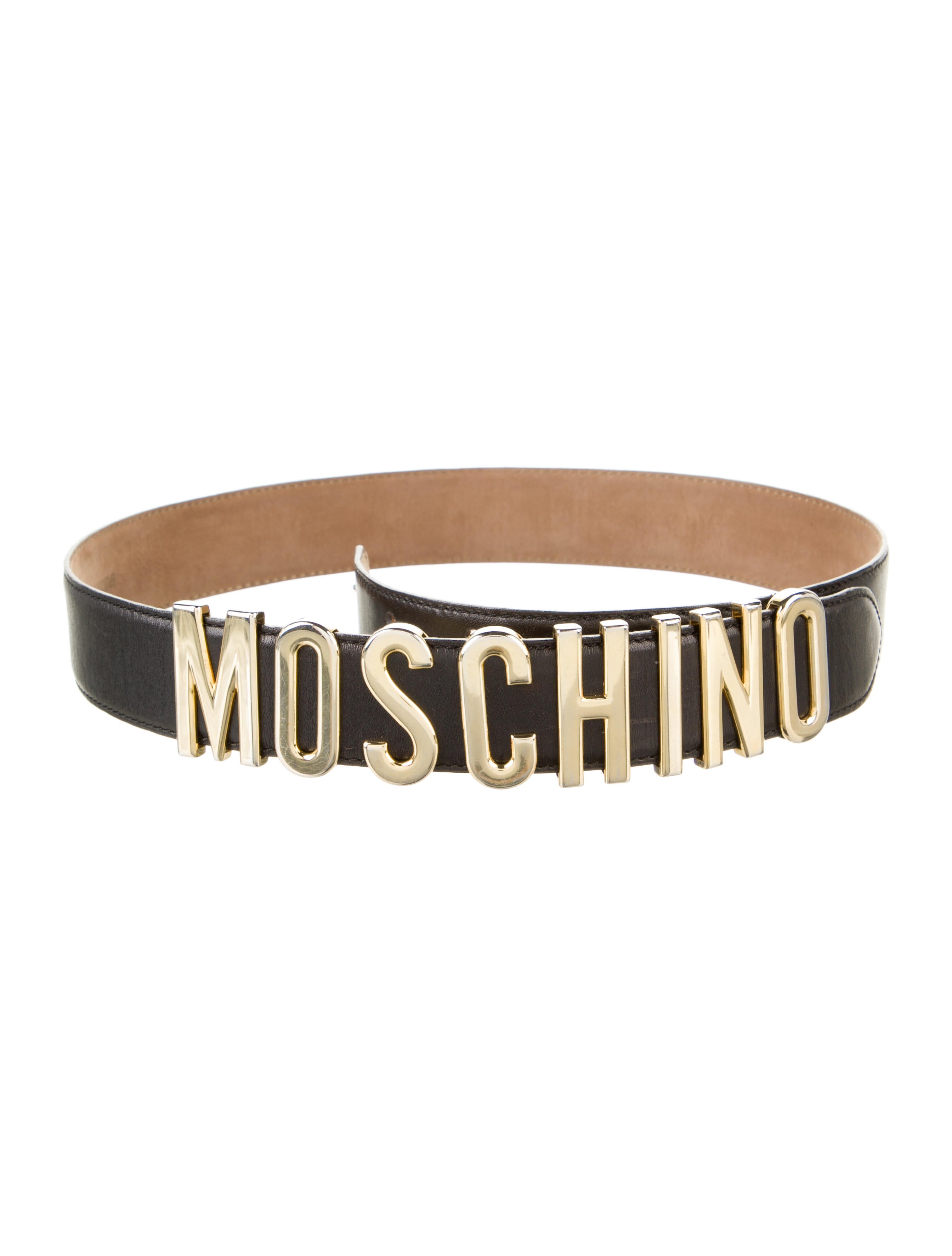 Moschino Leather Belt - Black Belts, Accessories - MOS68717 | The