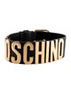 Moschino Couture Leather Choker Necklace