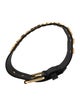 Moschino Couture Leather Choker Necklace