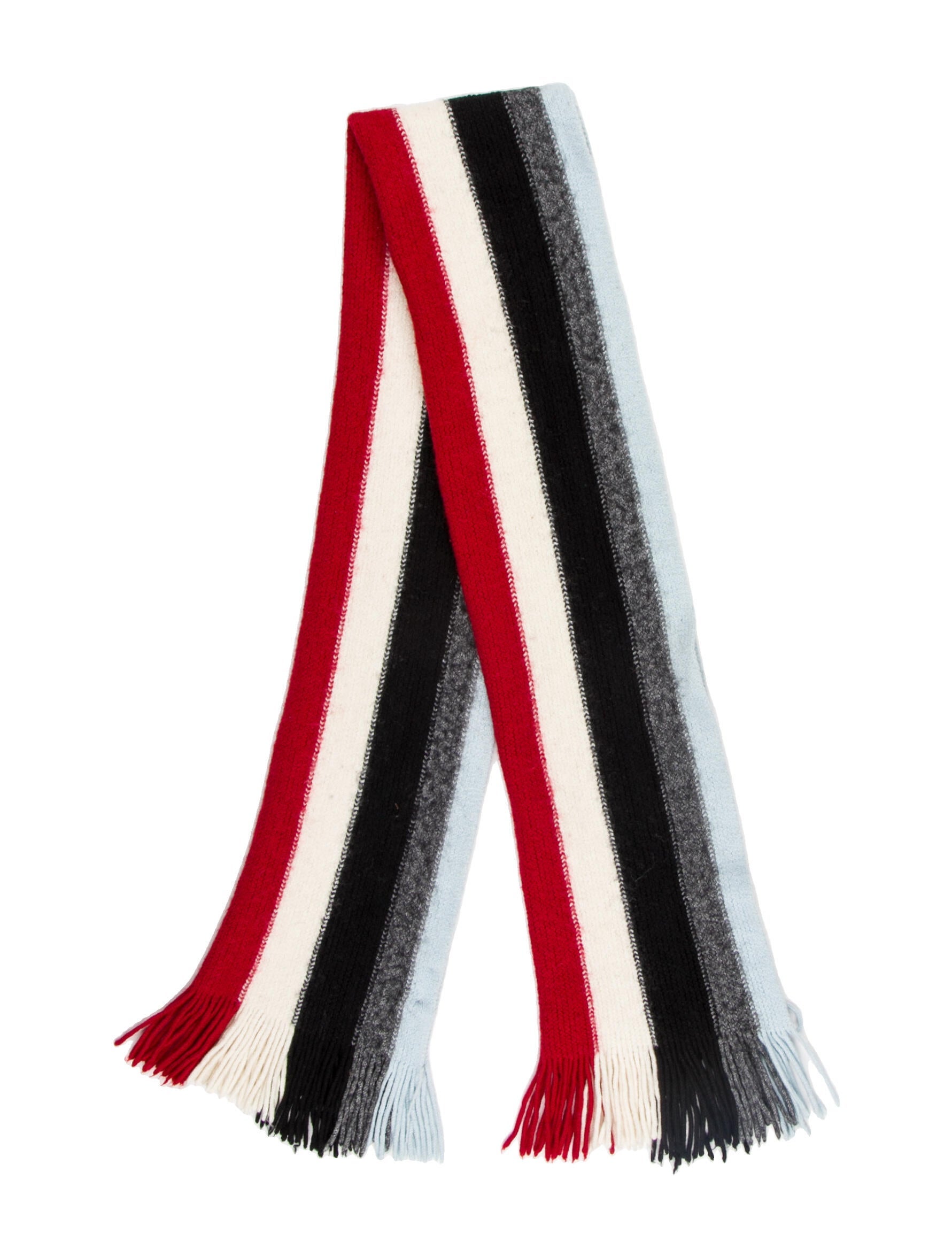 Moschino Wool Plaid Print Scarf - Black Scarves and Shawls, Accessories ...