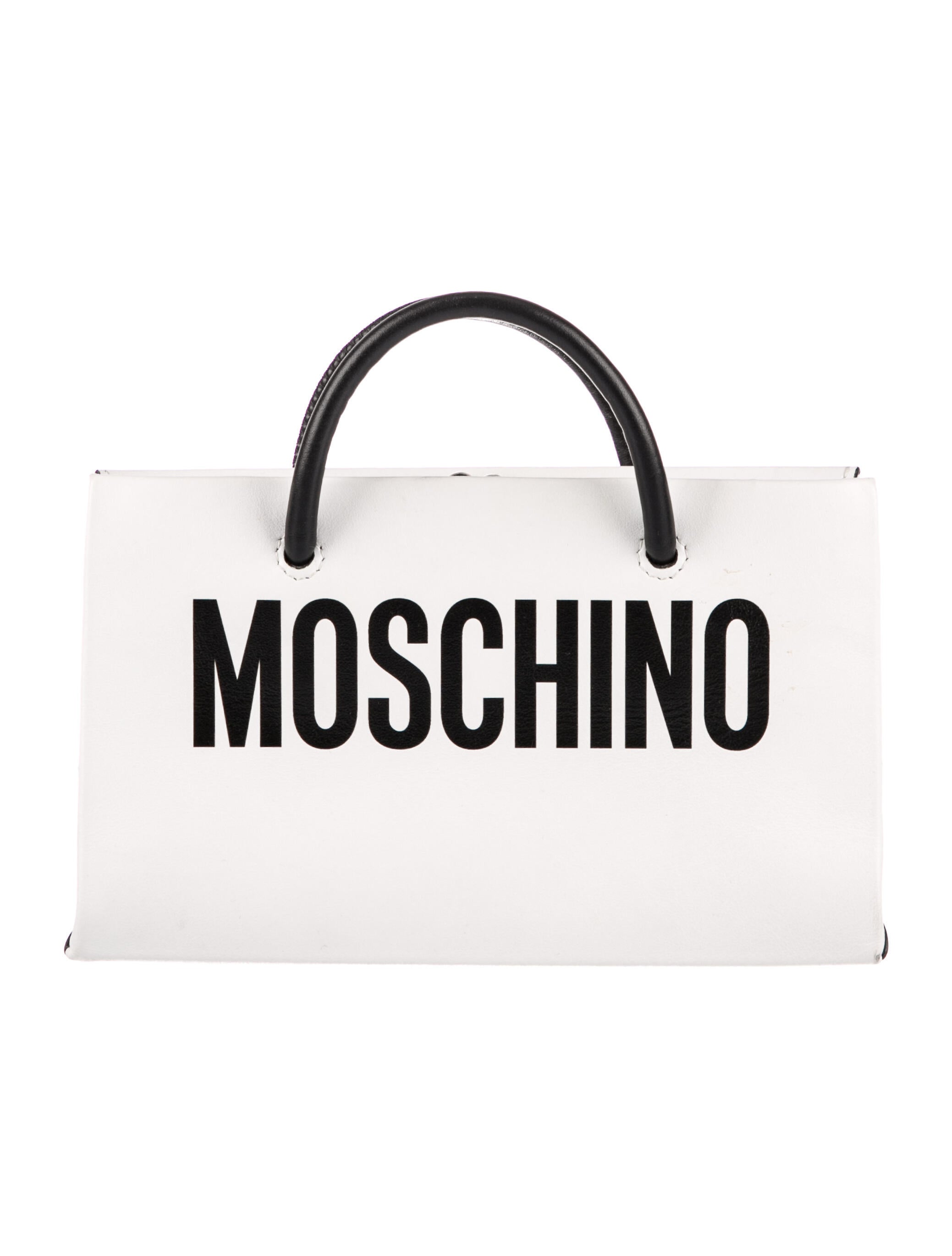 Moschino Leather Mini Bag White Mini Bags, Handbags MOS72673 The