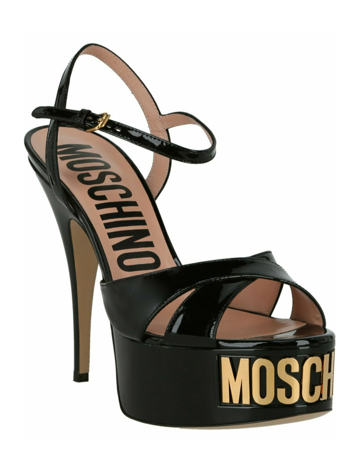 Moschino Lettering Leather Pumps w/ Tags