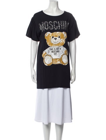 Moschino Tops Graphic Print Crew Neck T-Shirt US 6 | M