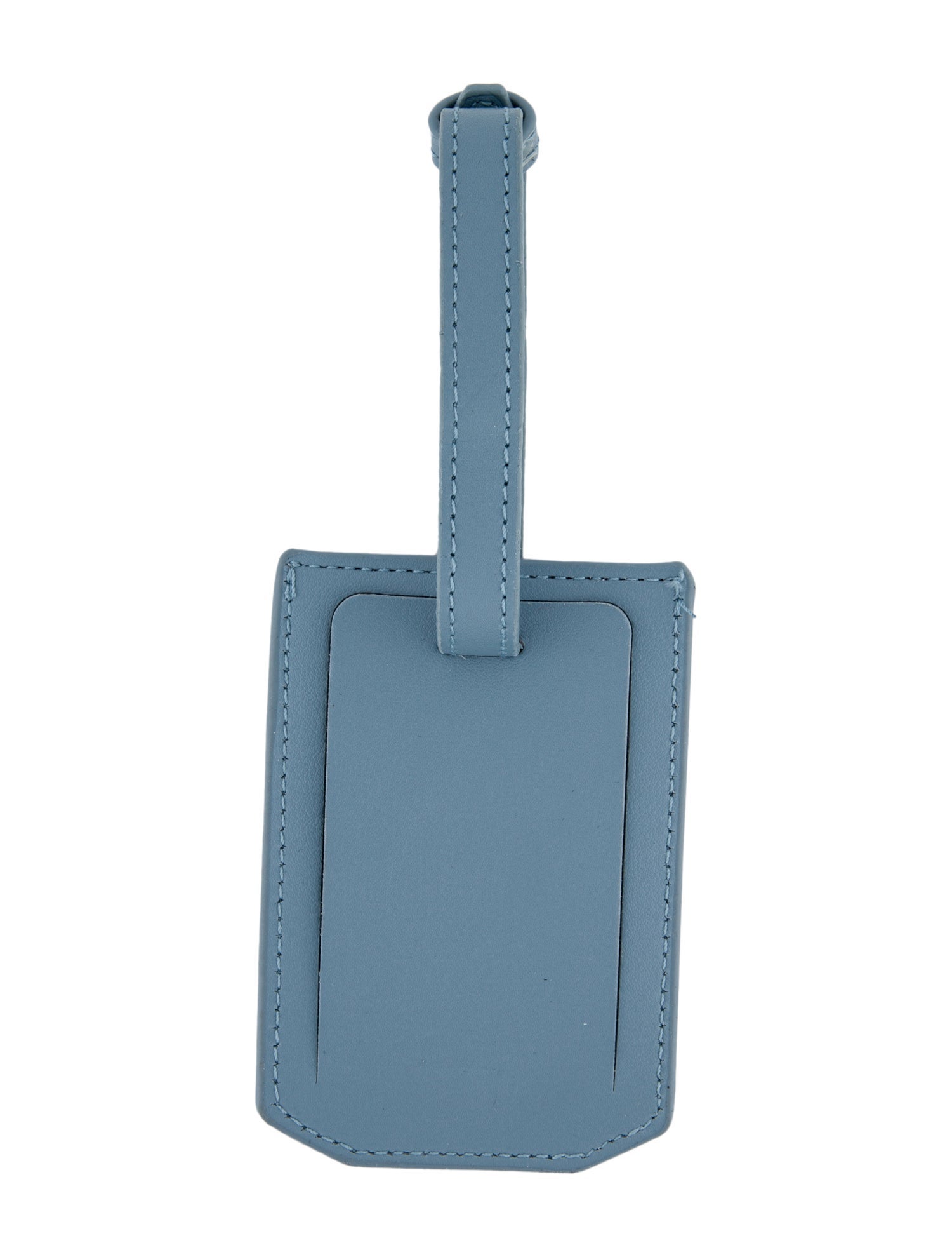 Moschino Leather Bag Tag - Blue Travel, Accessories - MOS82558