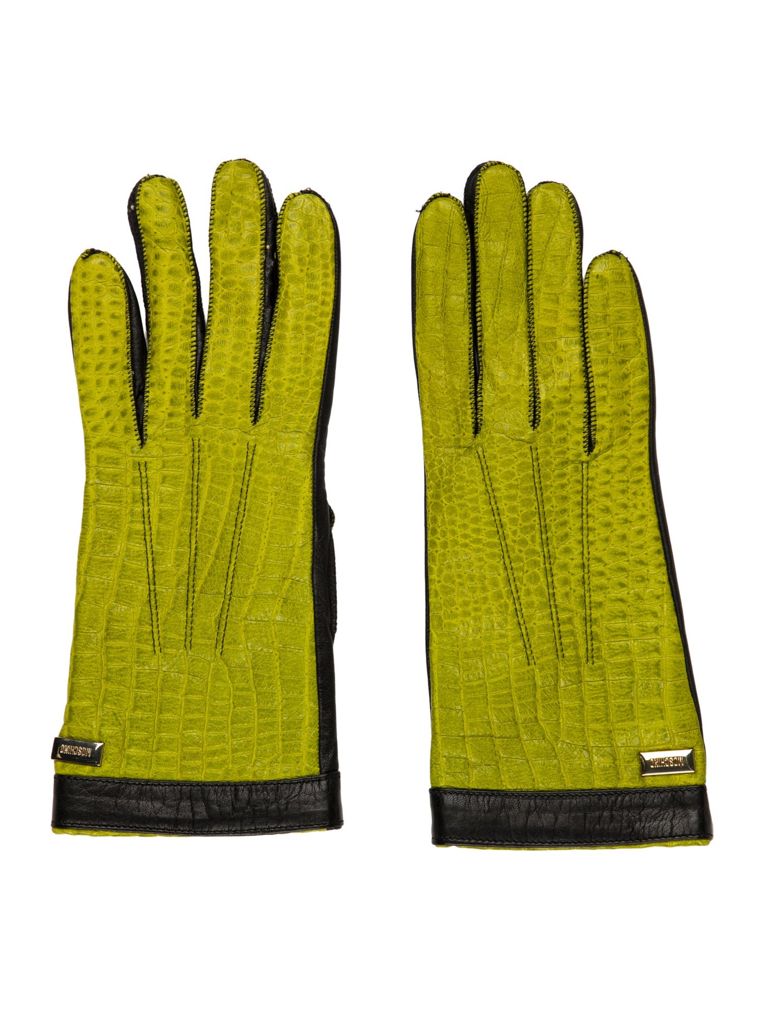 Moschino Leather Gloves