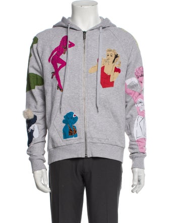 Moschino Graphic Print Crew Neck Hoodie