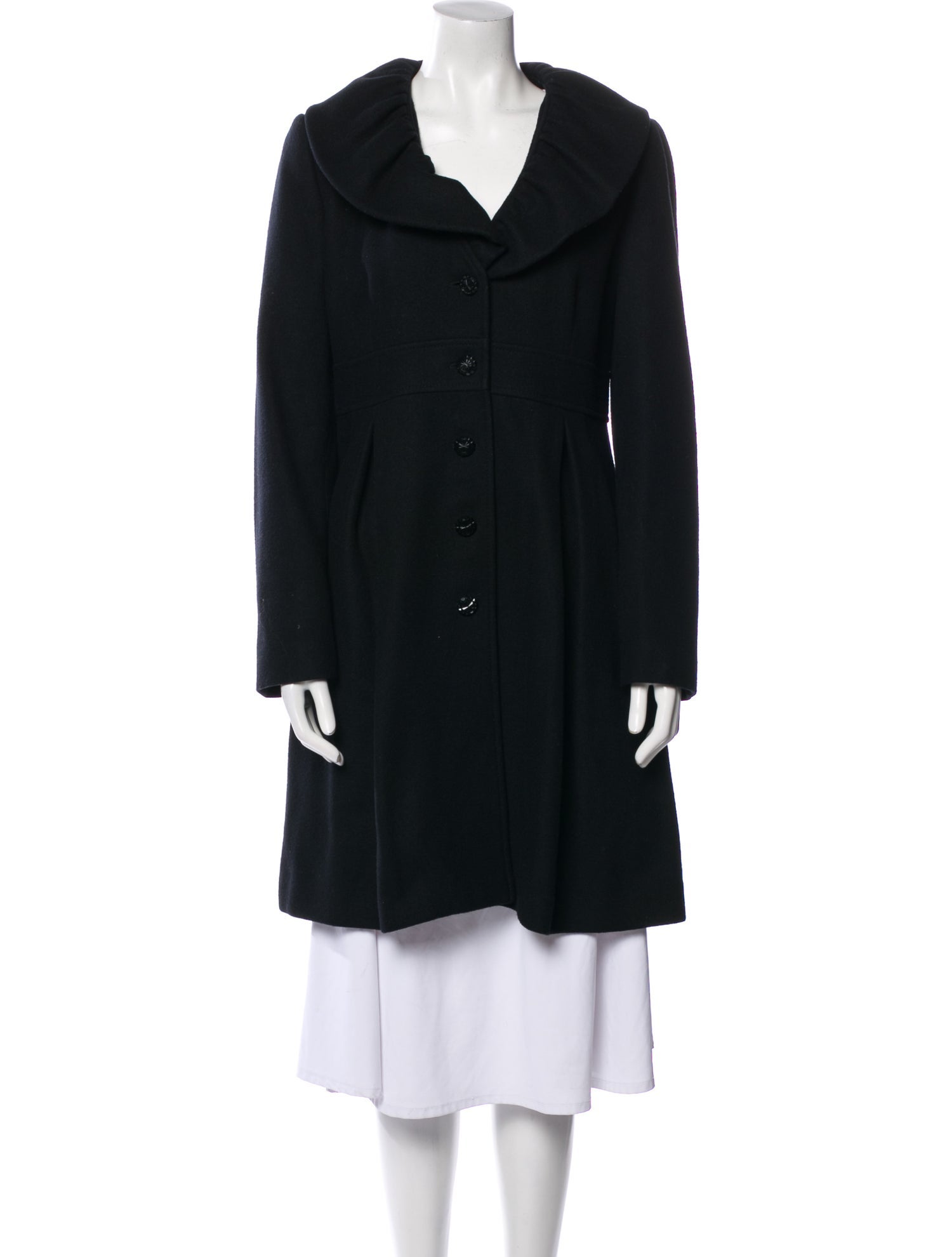 【関税&送料込】Moschino Wool Coat Moschino Wool Coat - Black Coats, Clothing - MOS83138 | The