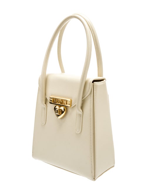 Moschino Leather Top Handle Bag