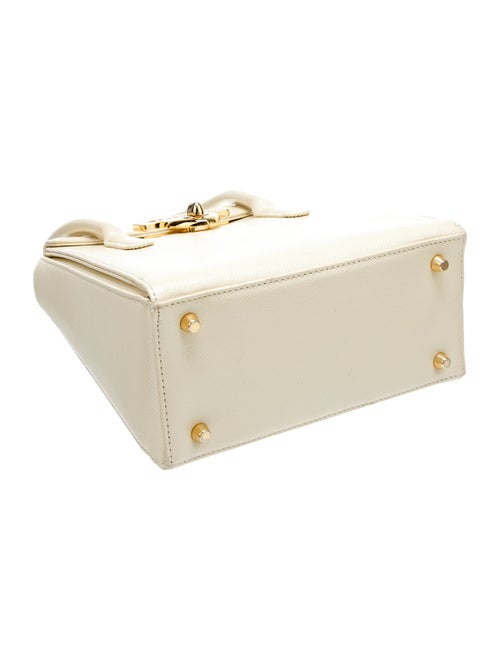 Moschino Leather Top Handle Bag