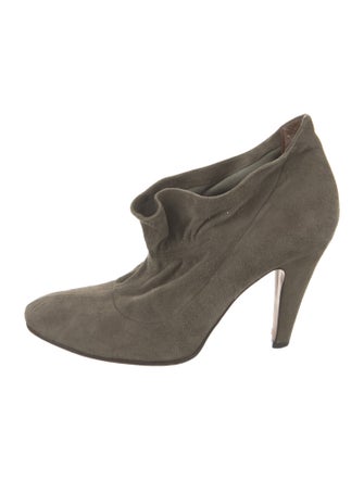 Moschino Suede Lace-Up Boots