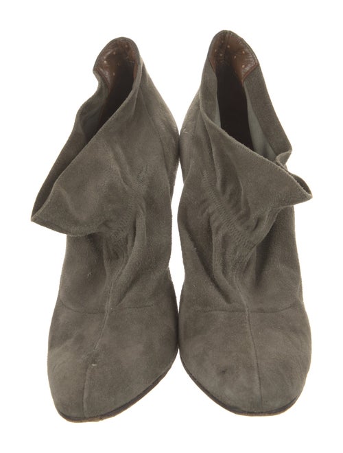 Moschino Suede Lace-Up Boots