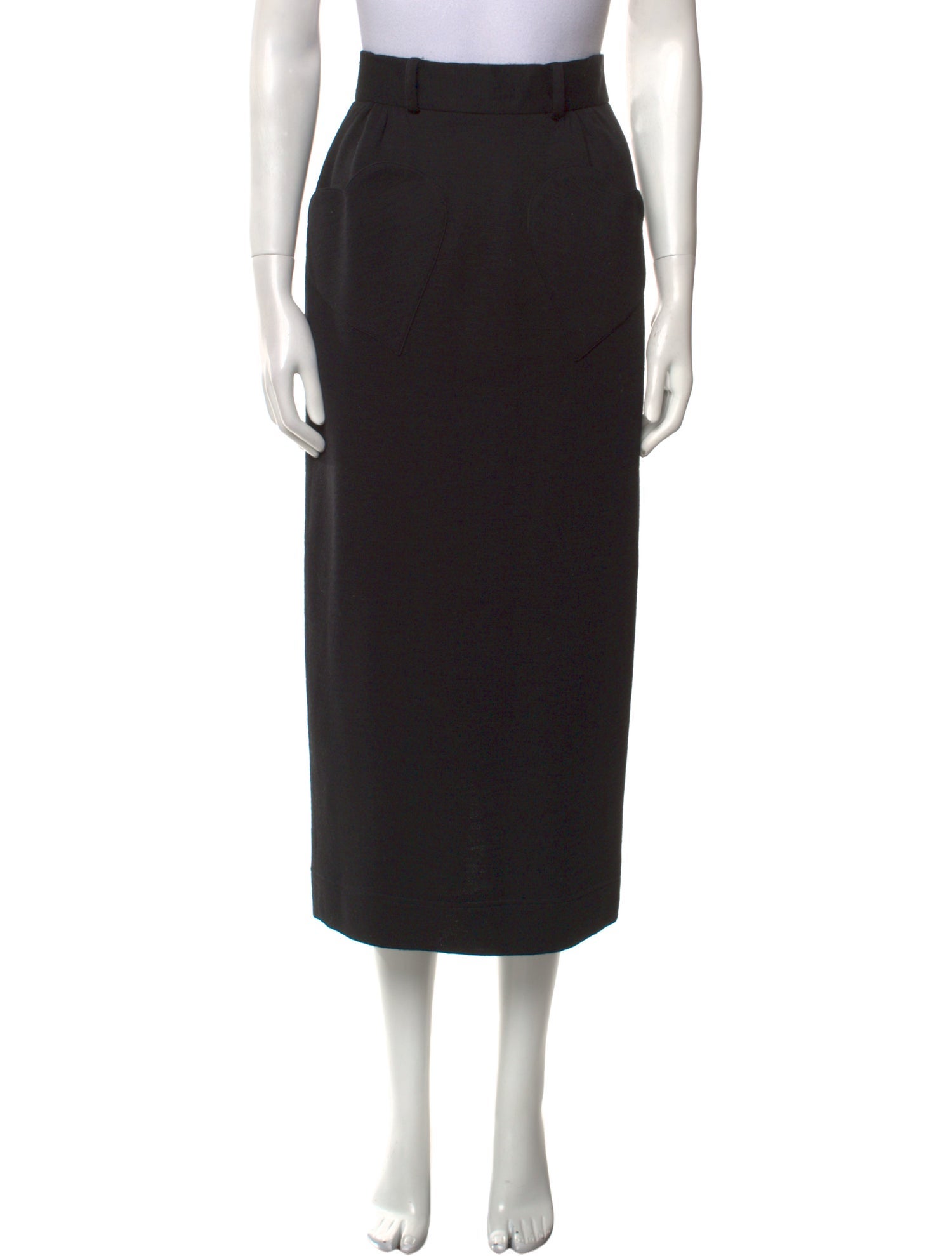 ワンピース MOSCHINO Women Mid Skirts A04308268 46013 1555 BLACK Black Moschino Enverse Midi Skirt In Black | ModeSens
