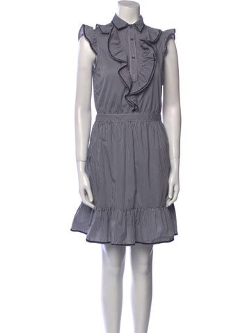 Moschino Dresses Plaid Print Knee-Length Dress M