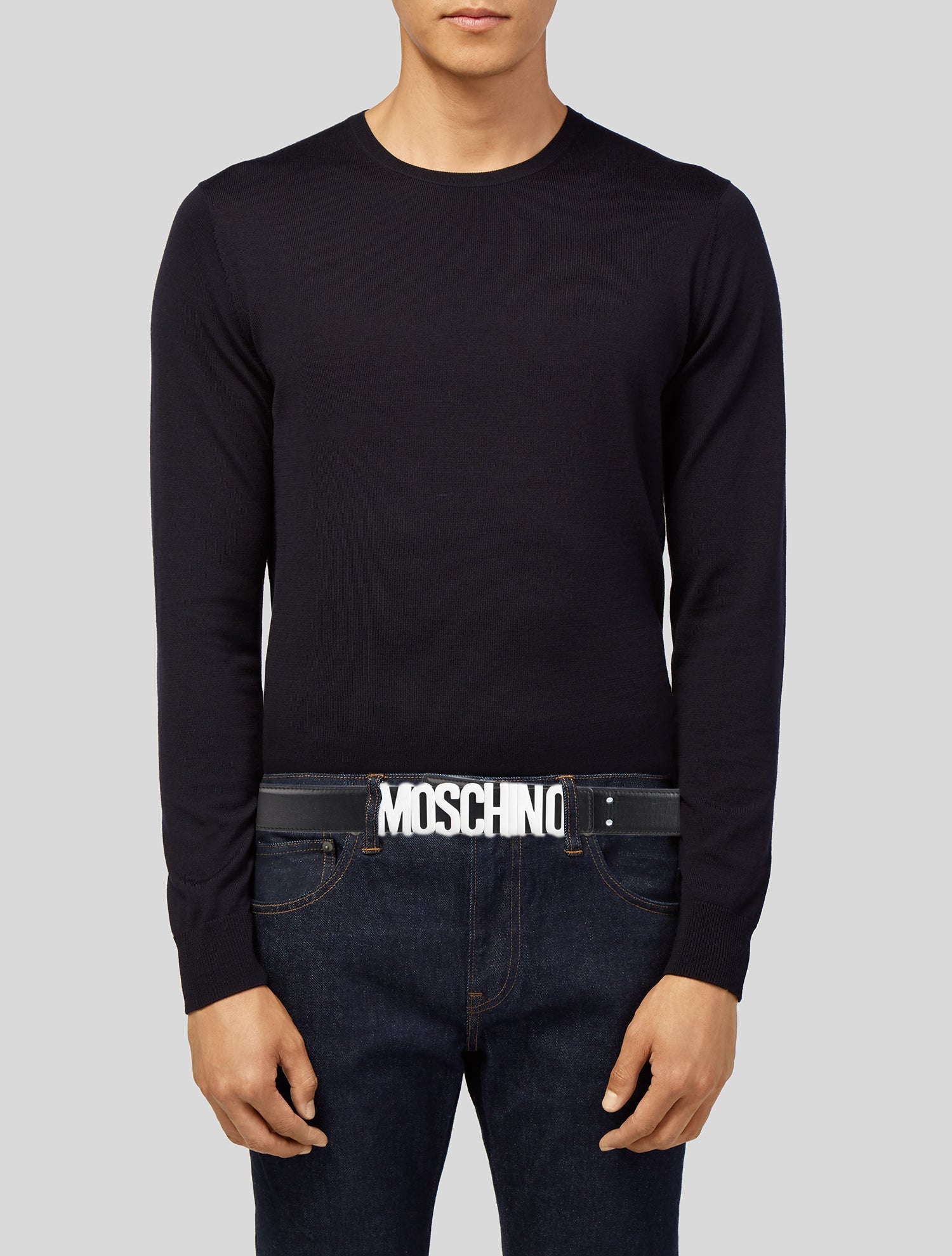 Moschino Leather Belt Kit