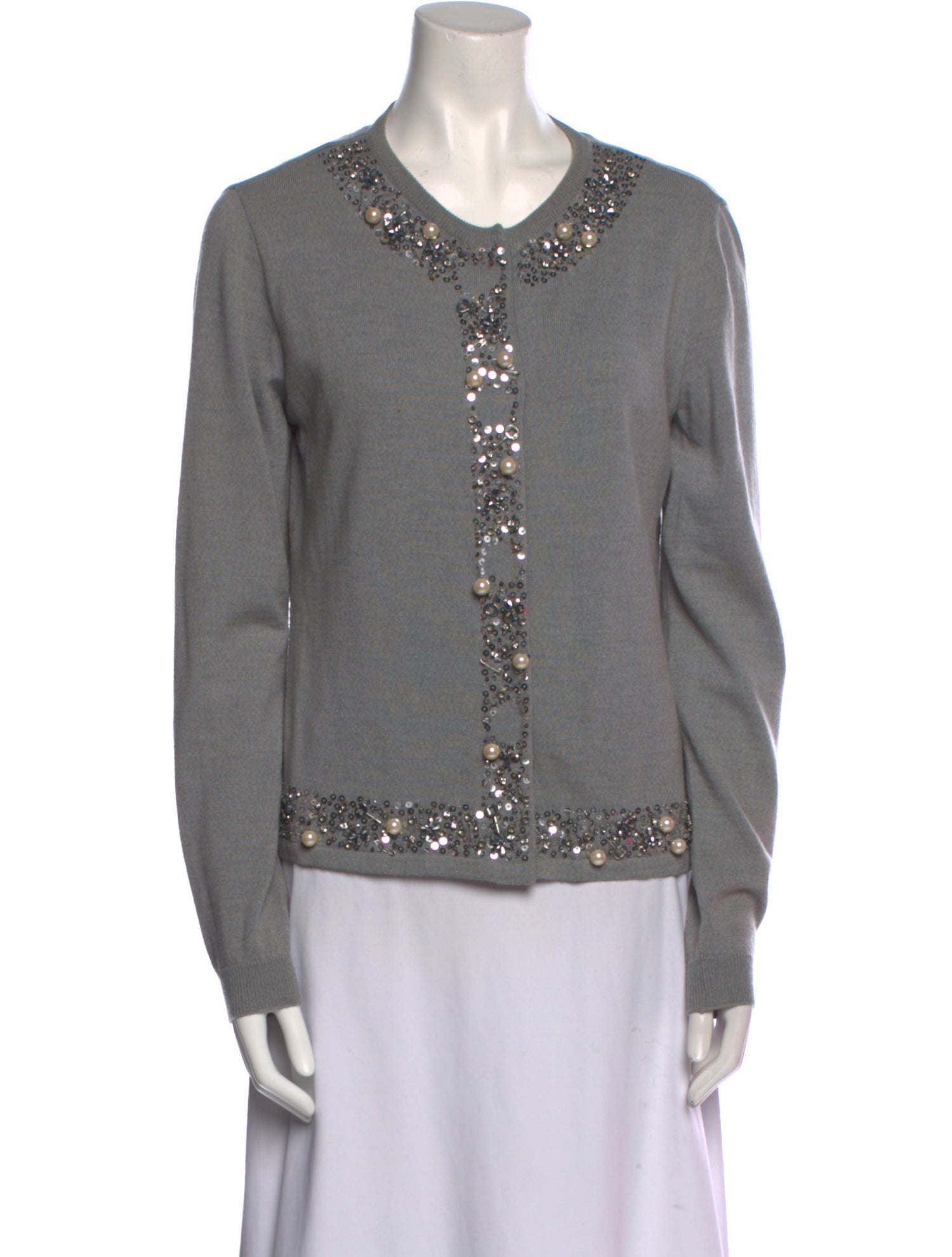 Moschino Virgin Wool Scoop Neck Sweater