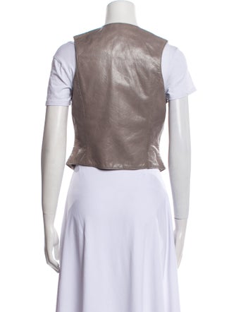 Moschino Late 1980's - Early 1990's Leather Vest