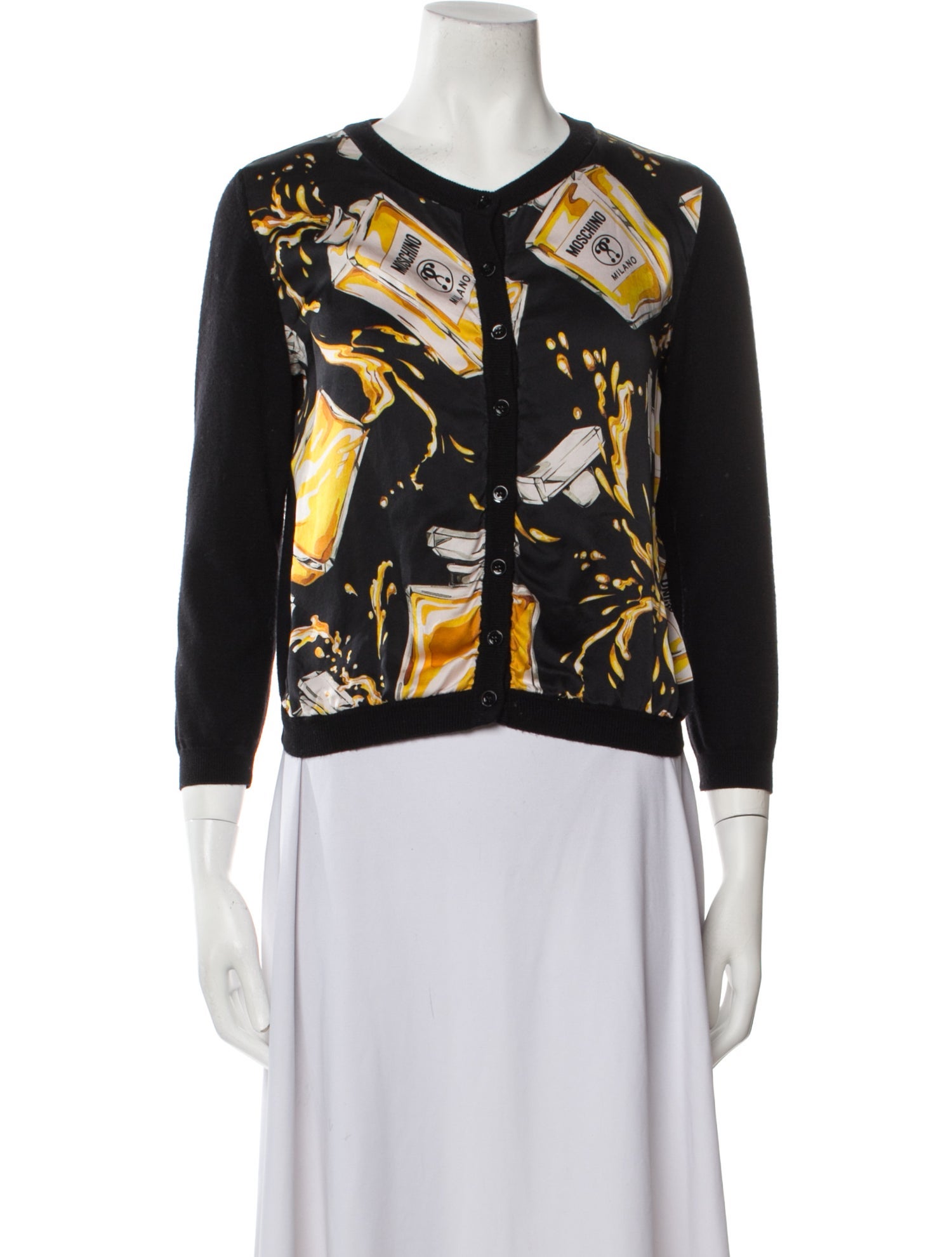 Moschino Graphic Print Crew Neck Sweater
