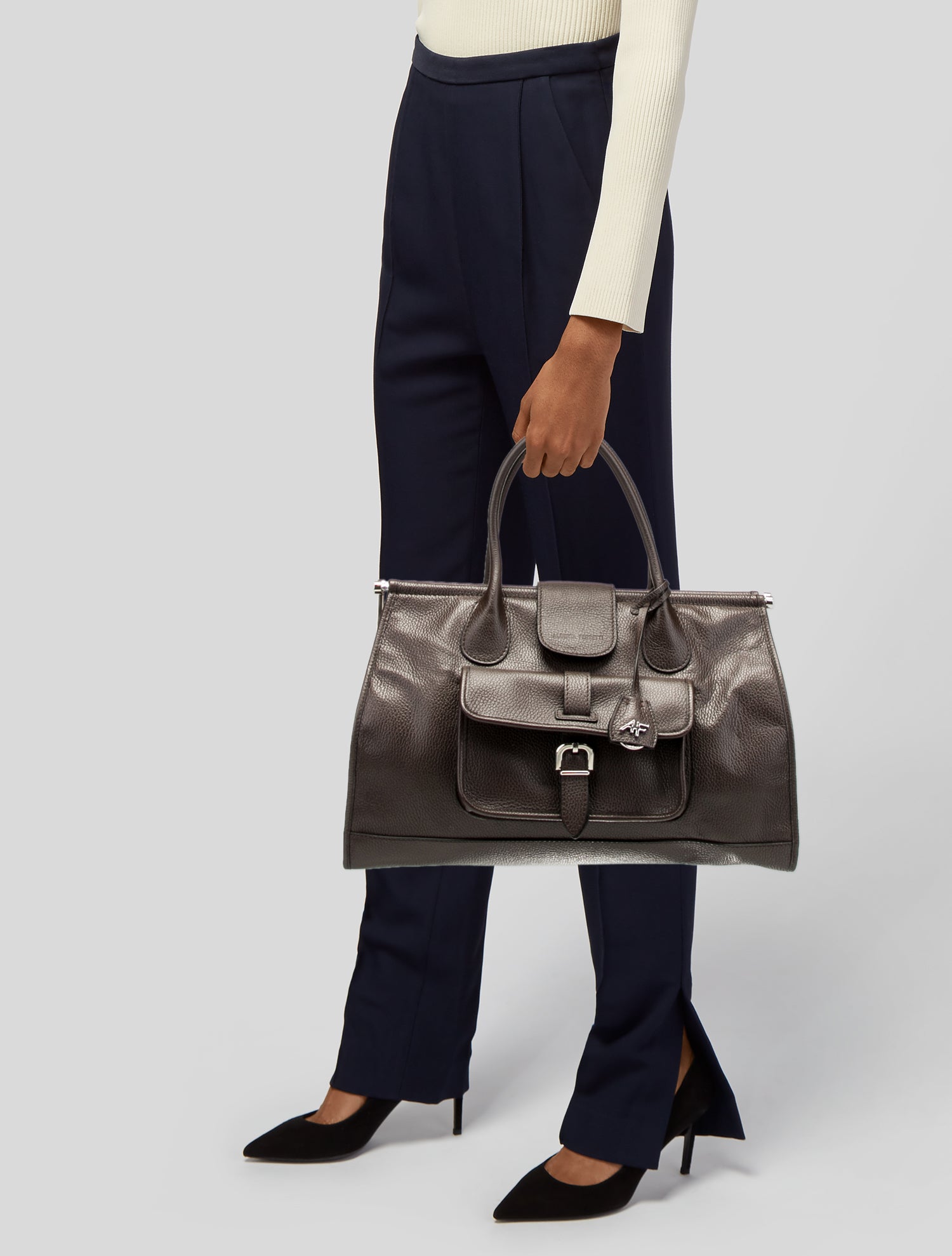 Alberta Ferretti Leather Tote