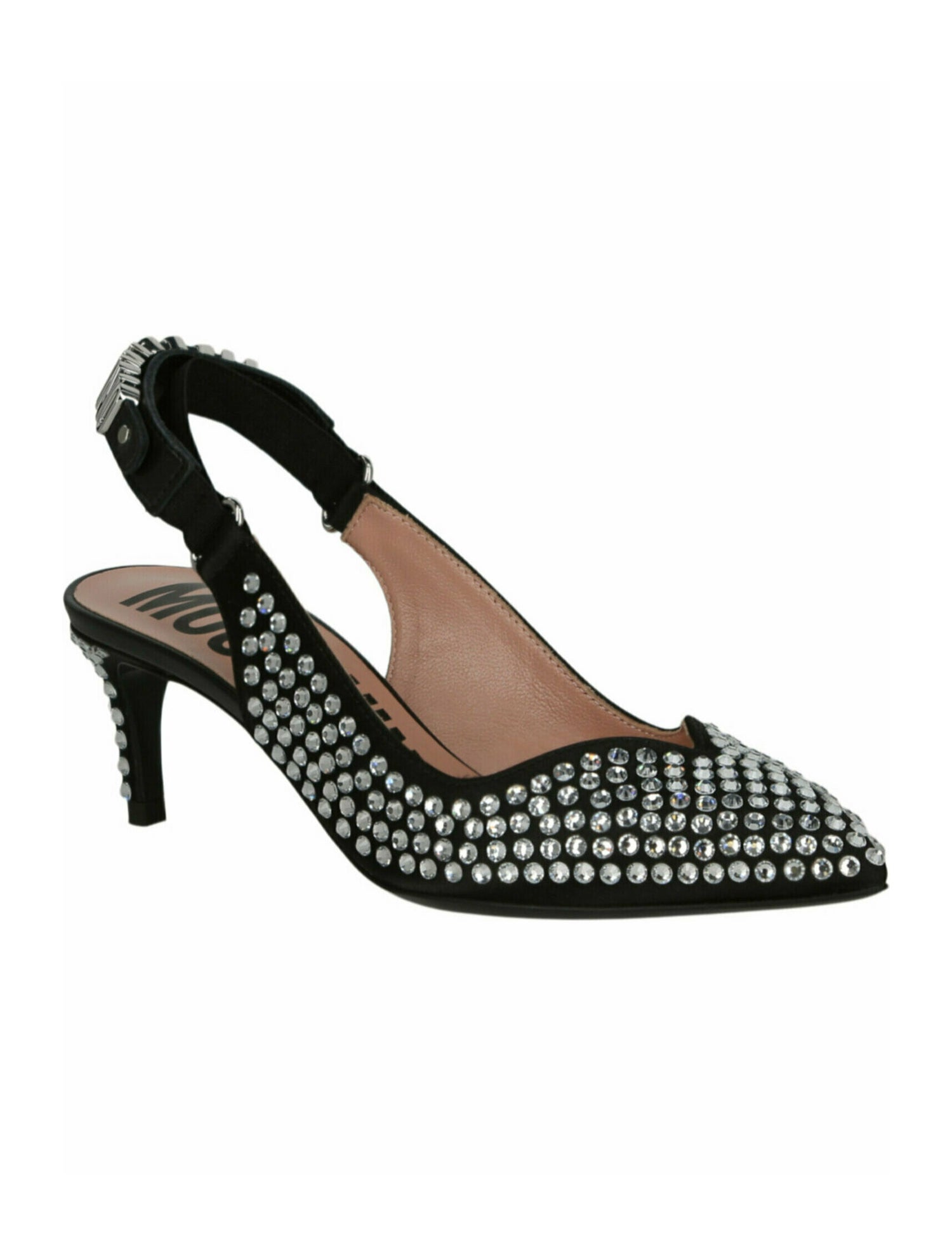 Moschino Lettering Slingback Pumps w/ Tags