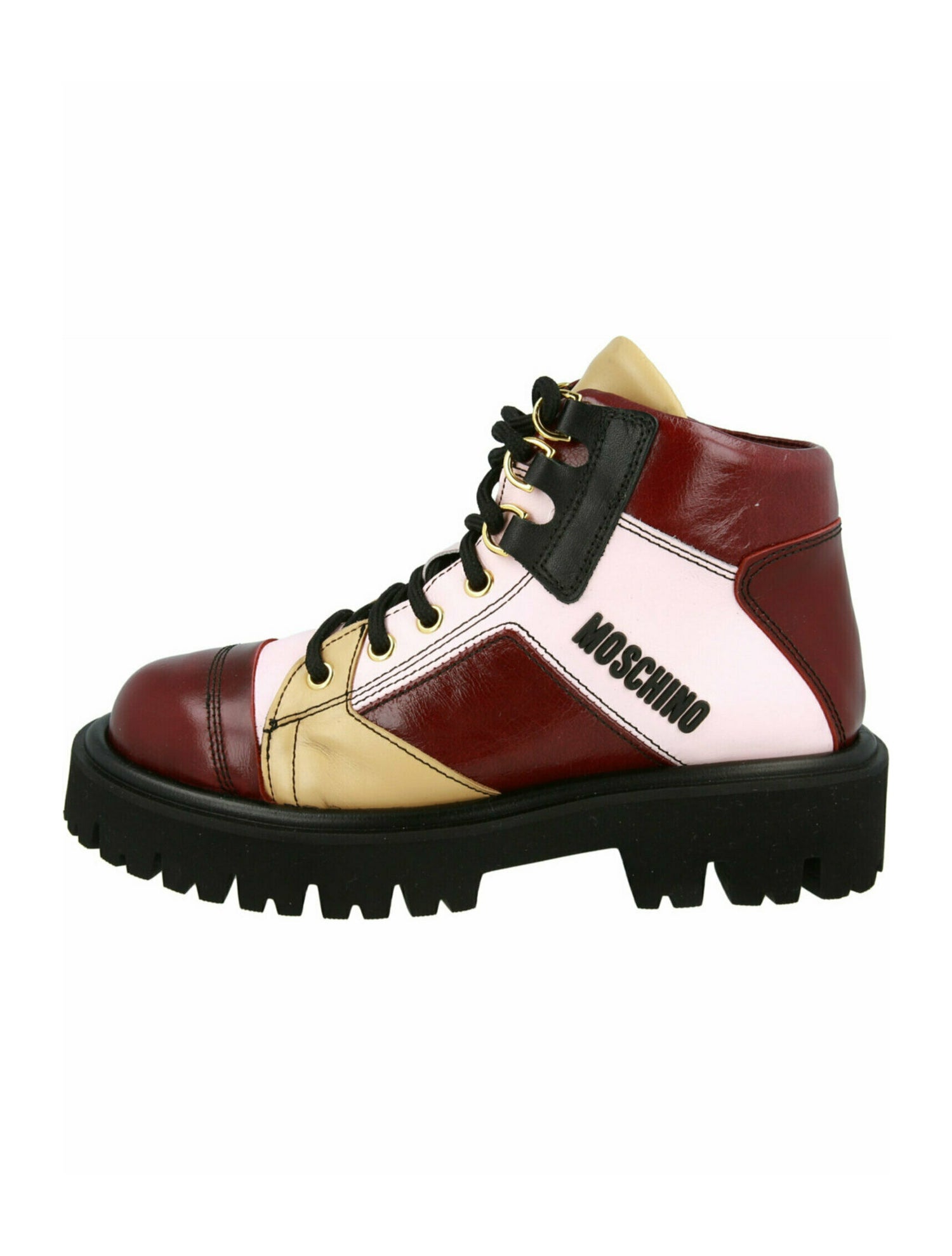 Moschino Calf Leather Lace-Up Boots w/ Tags