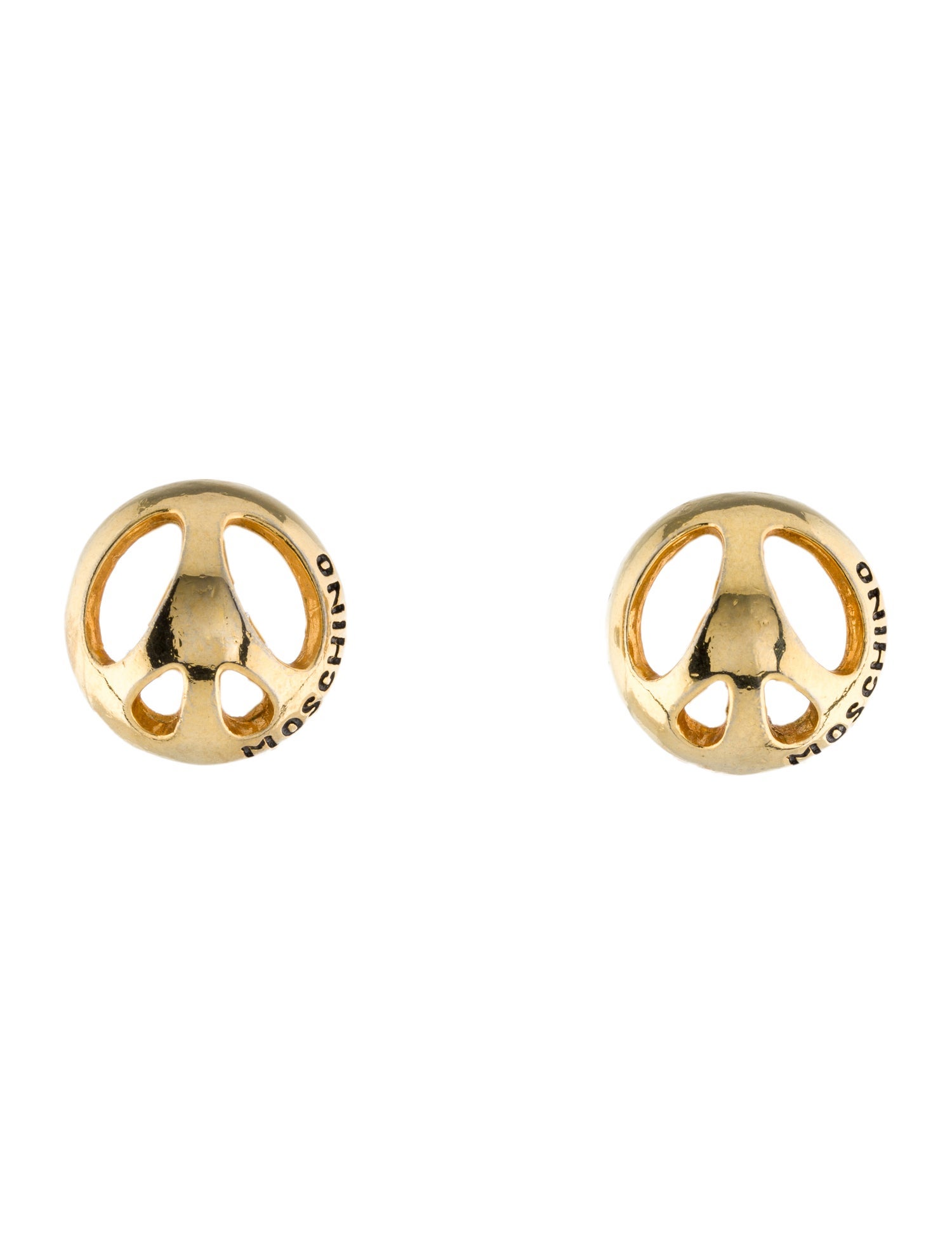 Moschino Vintage Face Clip-On Earrings