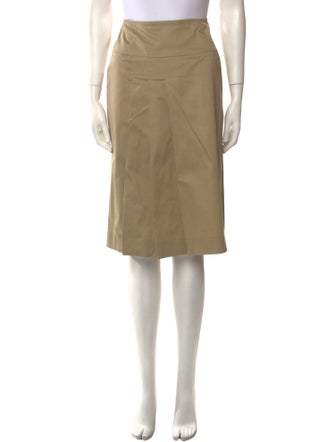 Moschino Pleated Accents Knee-Length Skirt