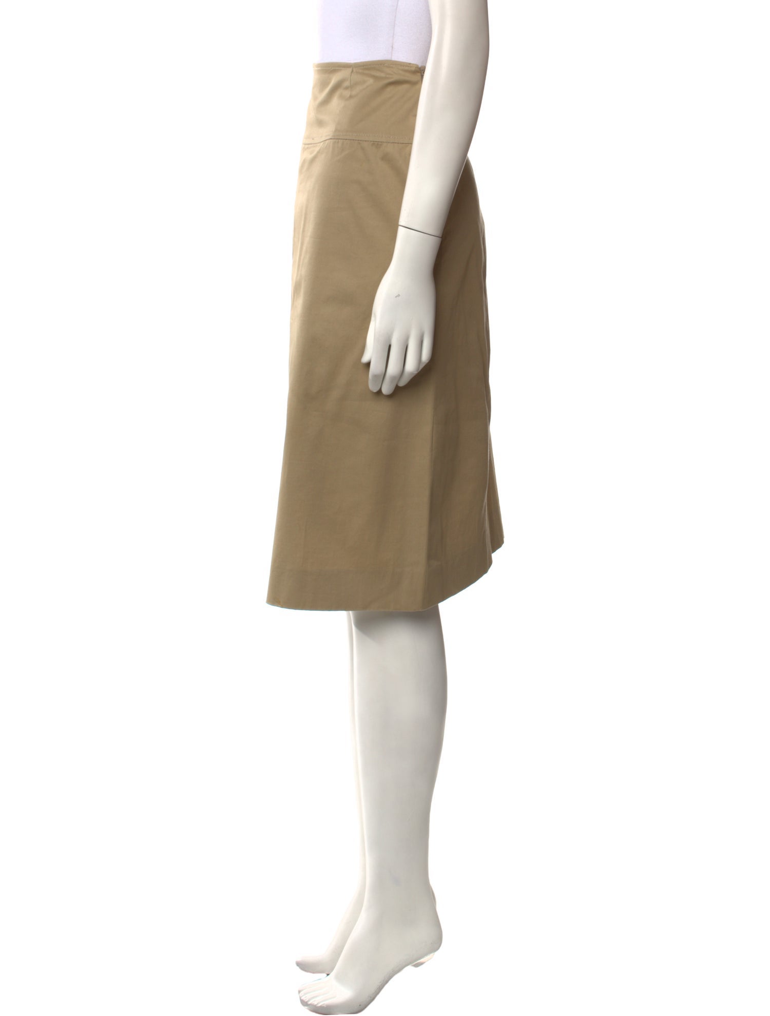 Moschino Pleated Accents Knee-Length Skirt