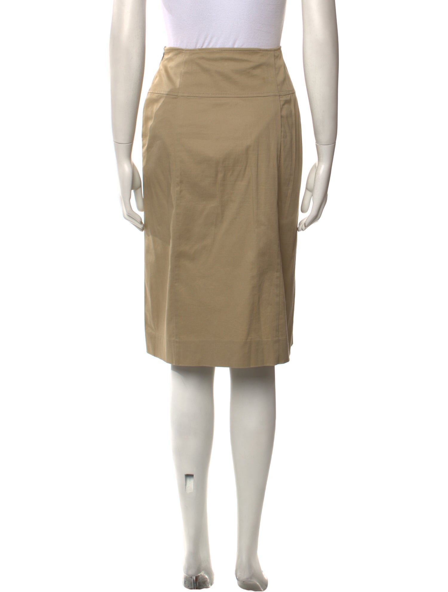 Moschino Pleated Accents Knee-Length Skirt