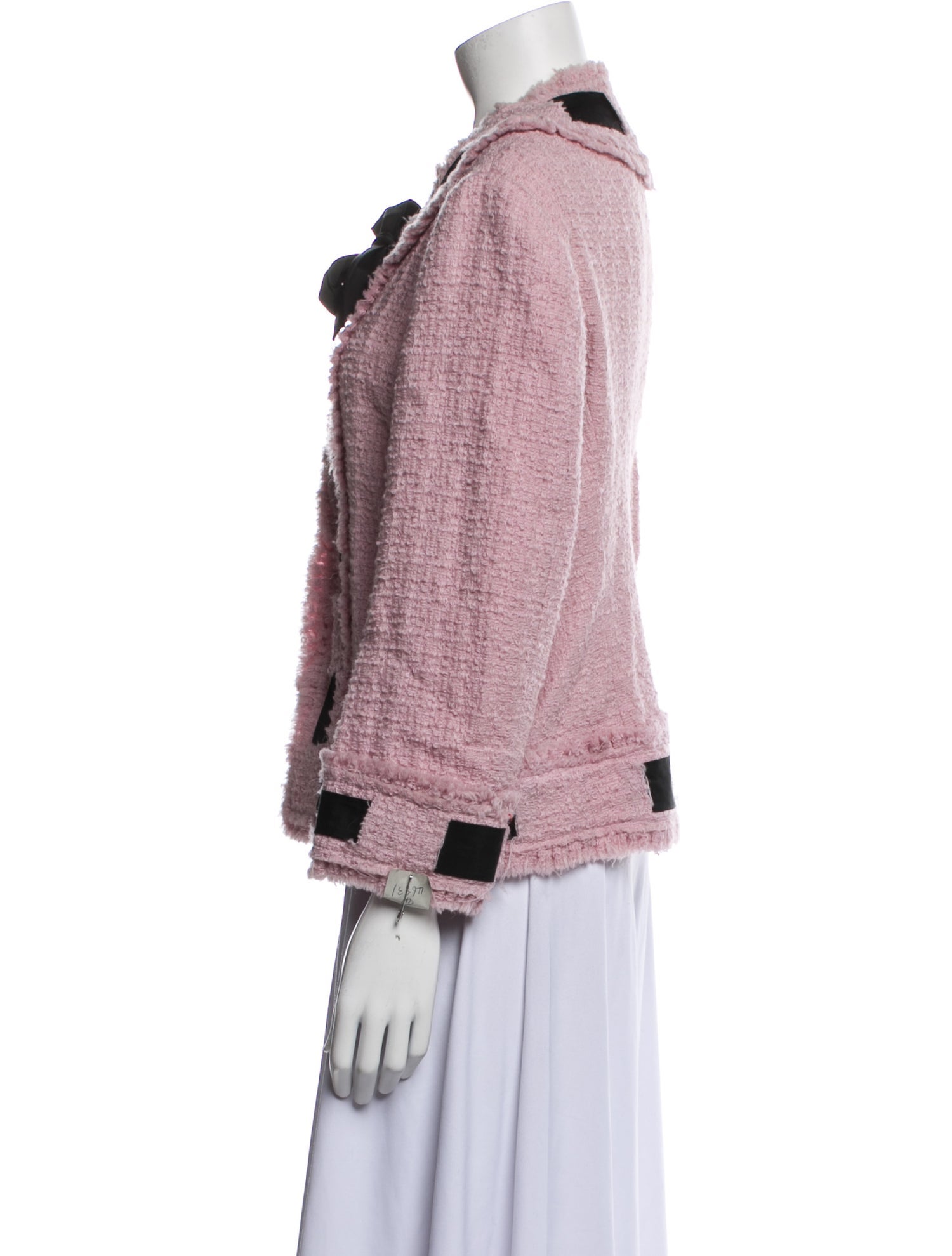 Moschino Tweed Tweed Pattern Evening Jacket