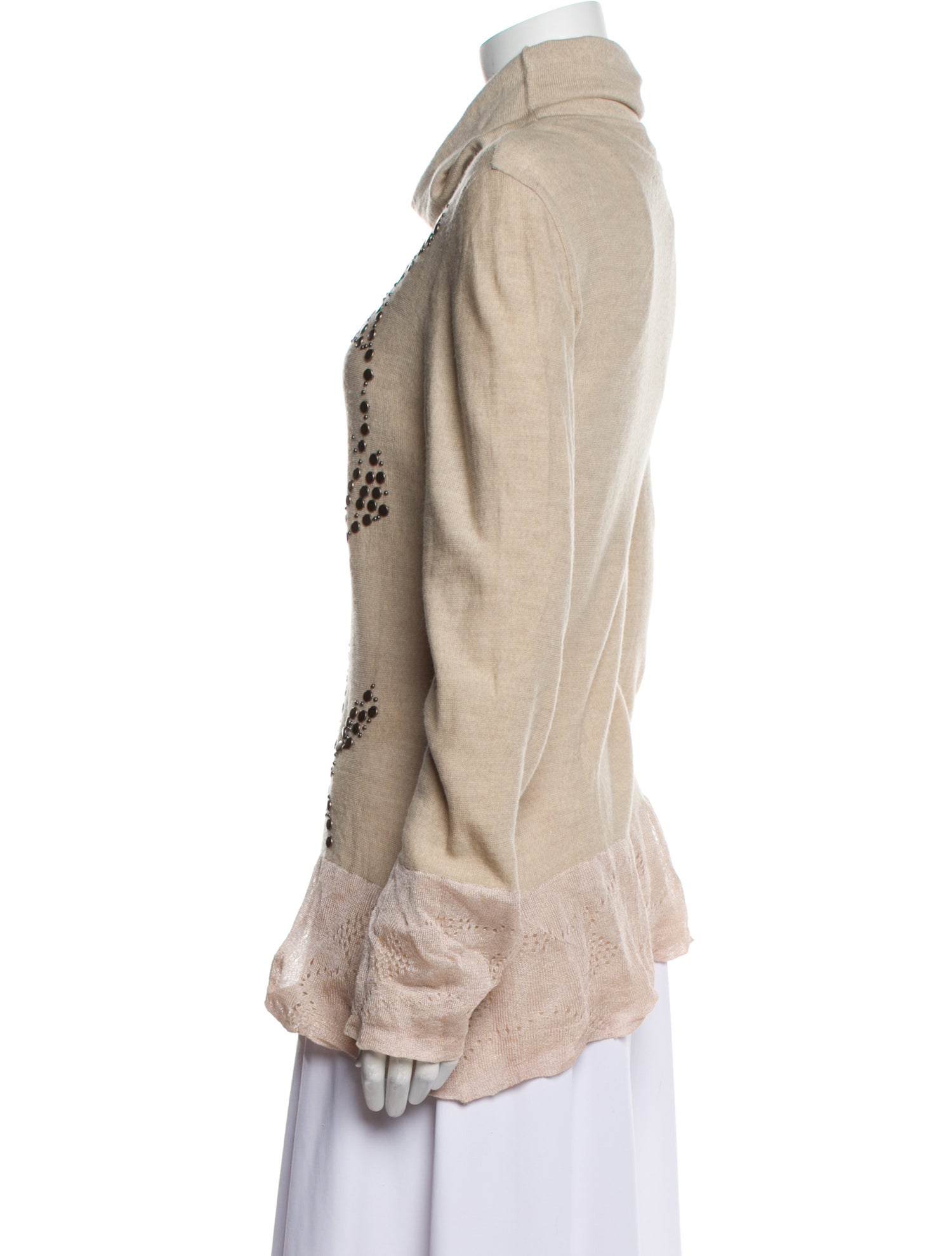 Moschino Virgin Wool Cowl Neck Sweater