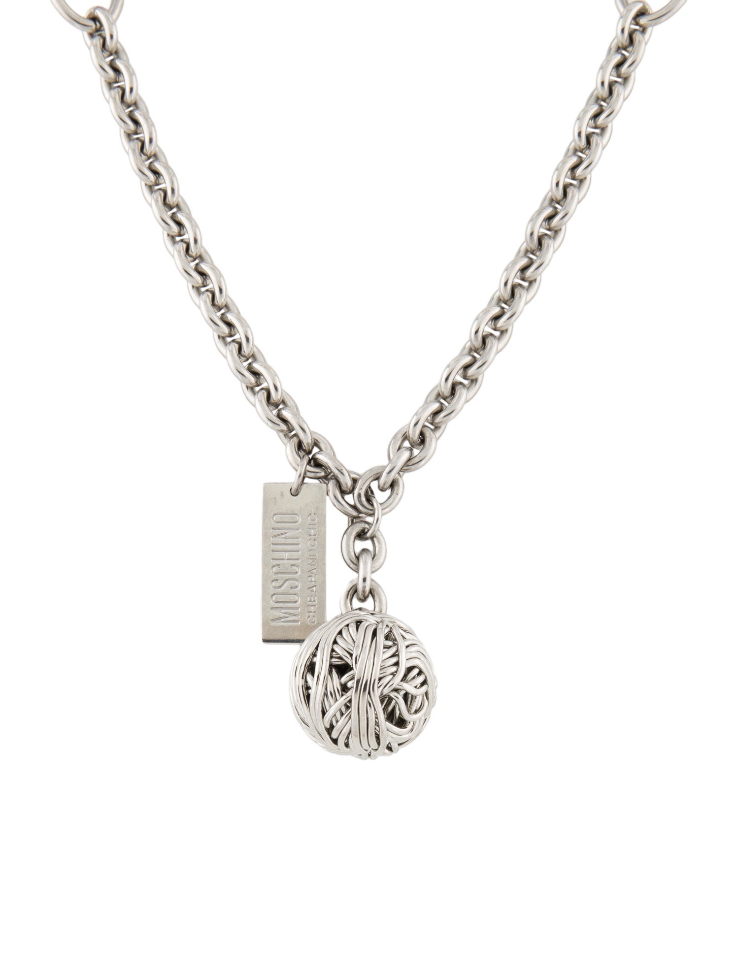 Moschino Cheap and Chic Ball Pendant Necklace