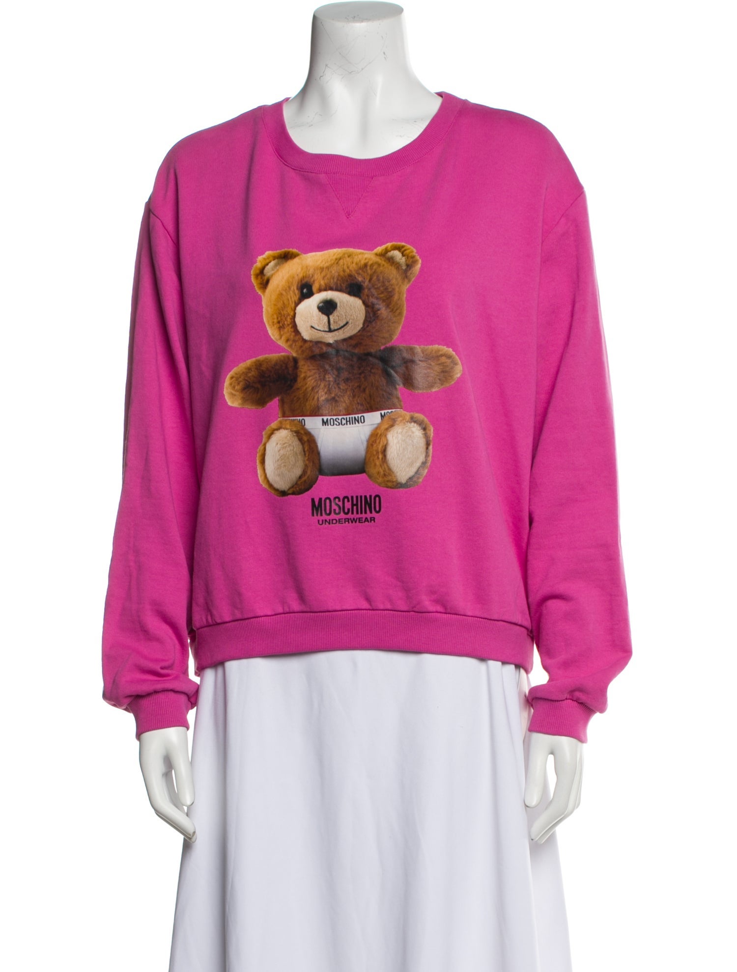 Moschino Graphic Print Crew Neck Sweatshirt