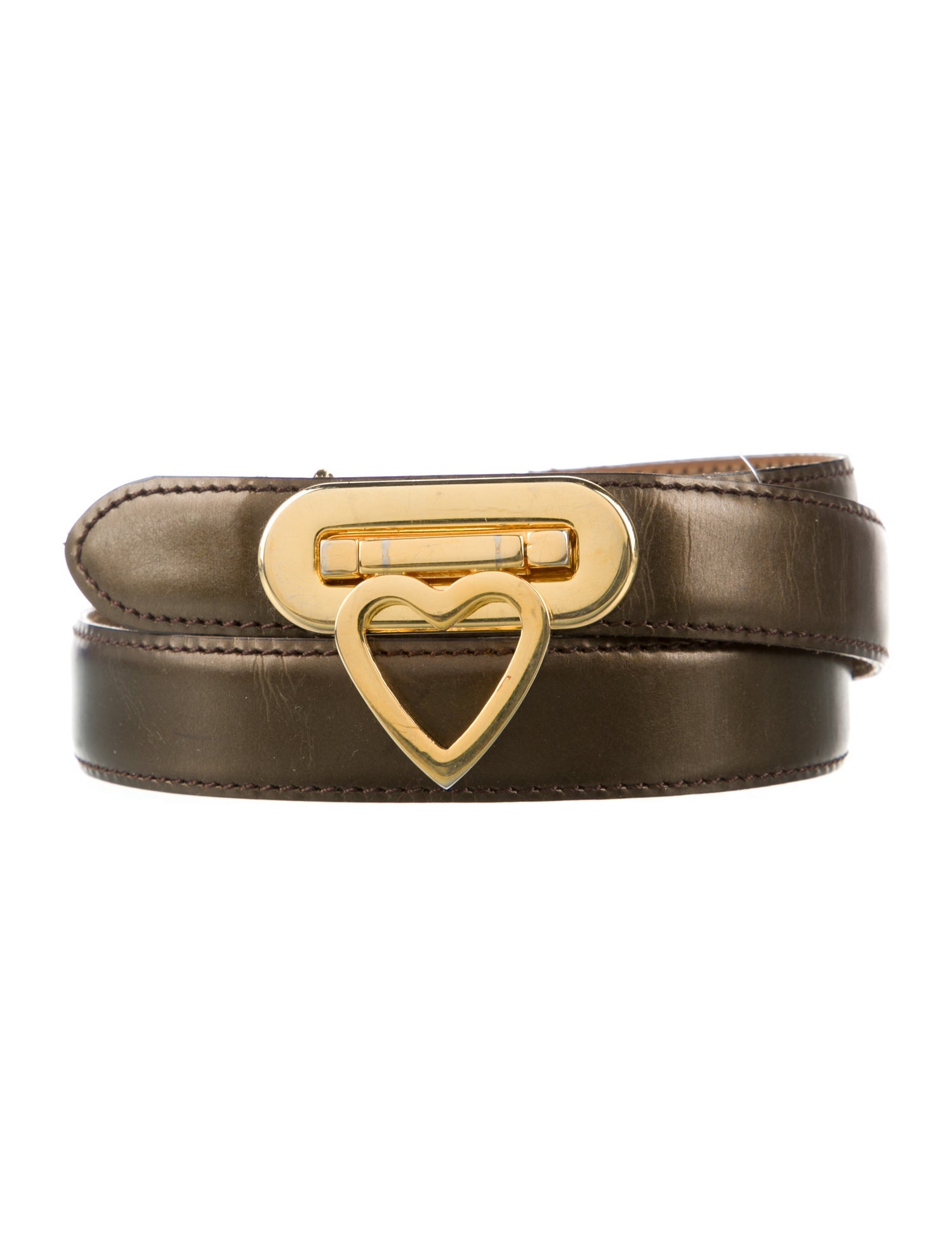 Moschino Skinny Leather Belt