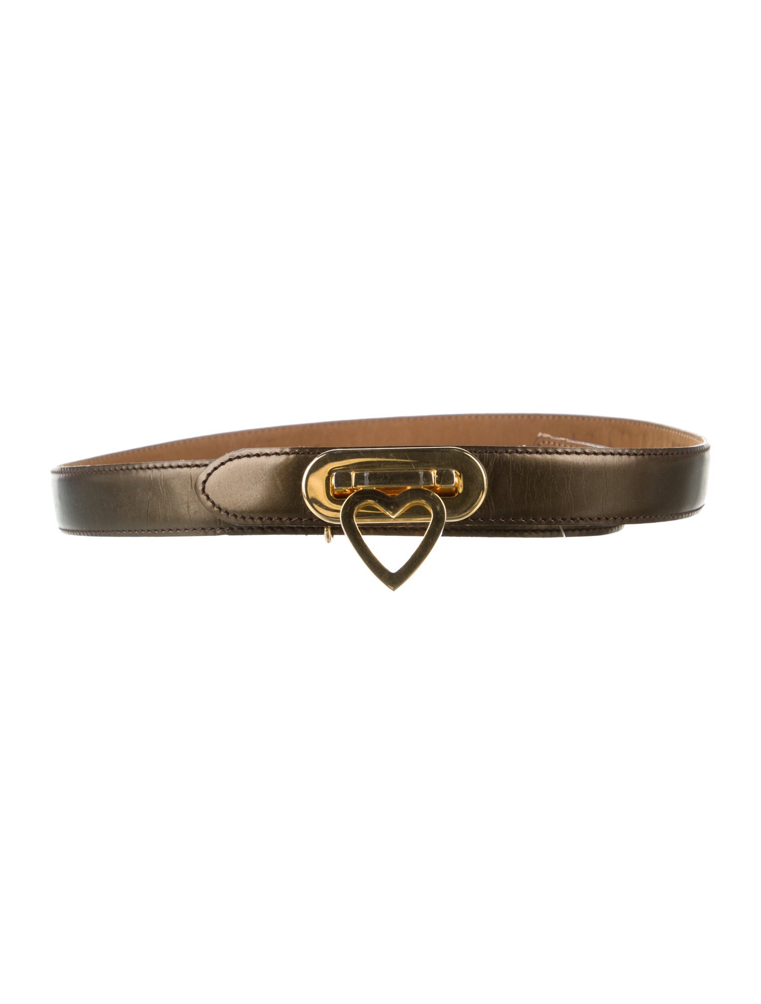 Moschino Skinny Leather Belt