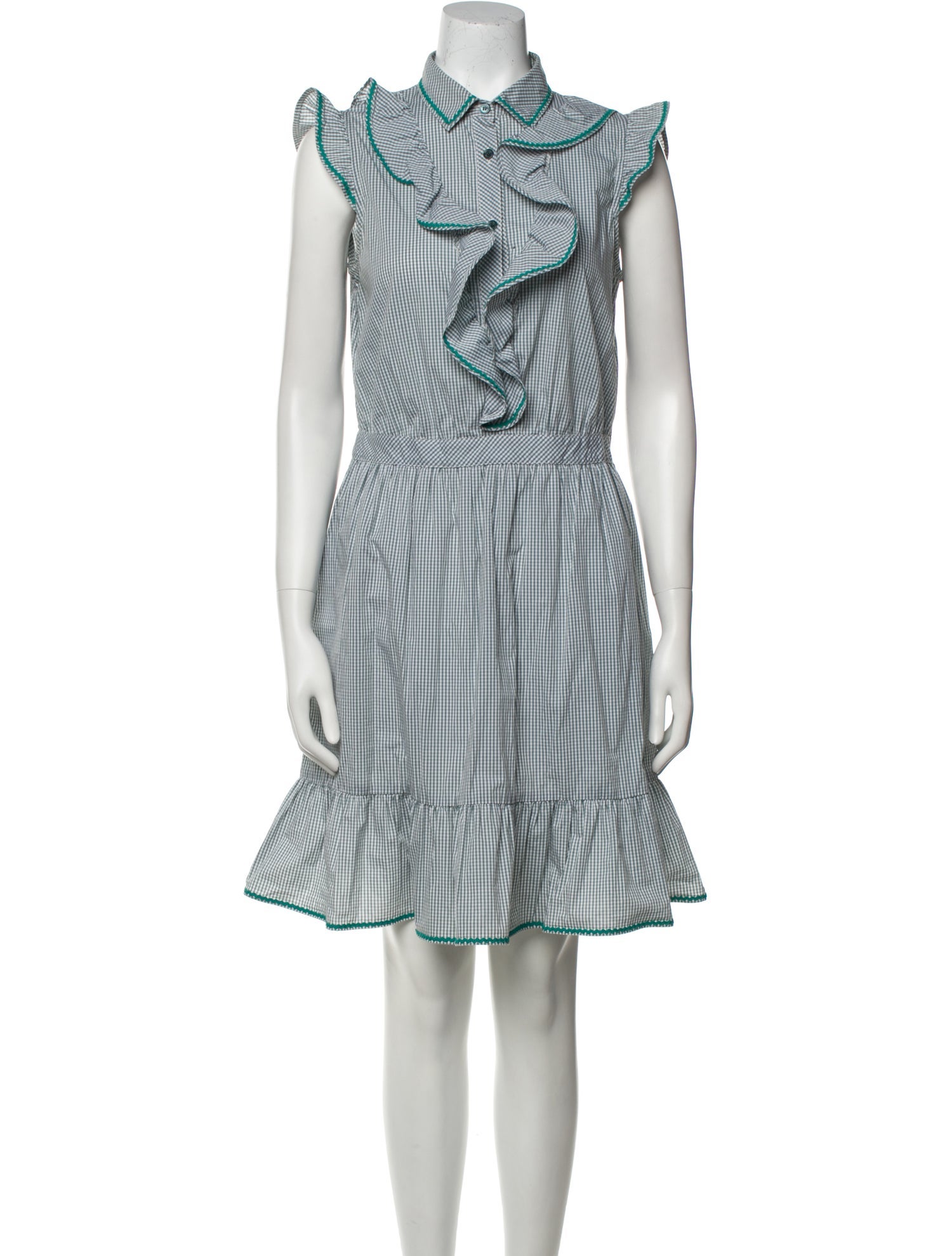 Love Moschino Plaid Print Knee-Length Dress