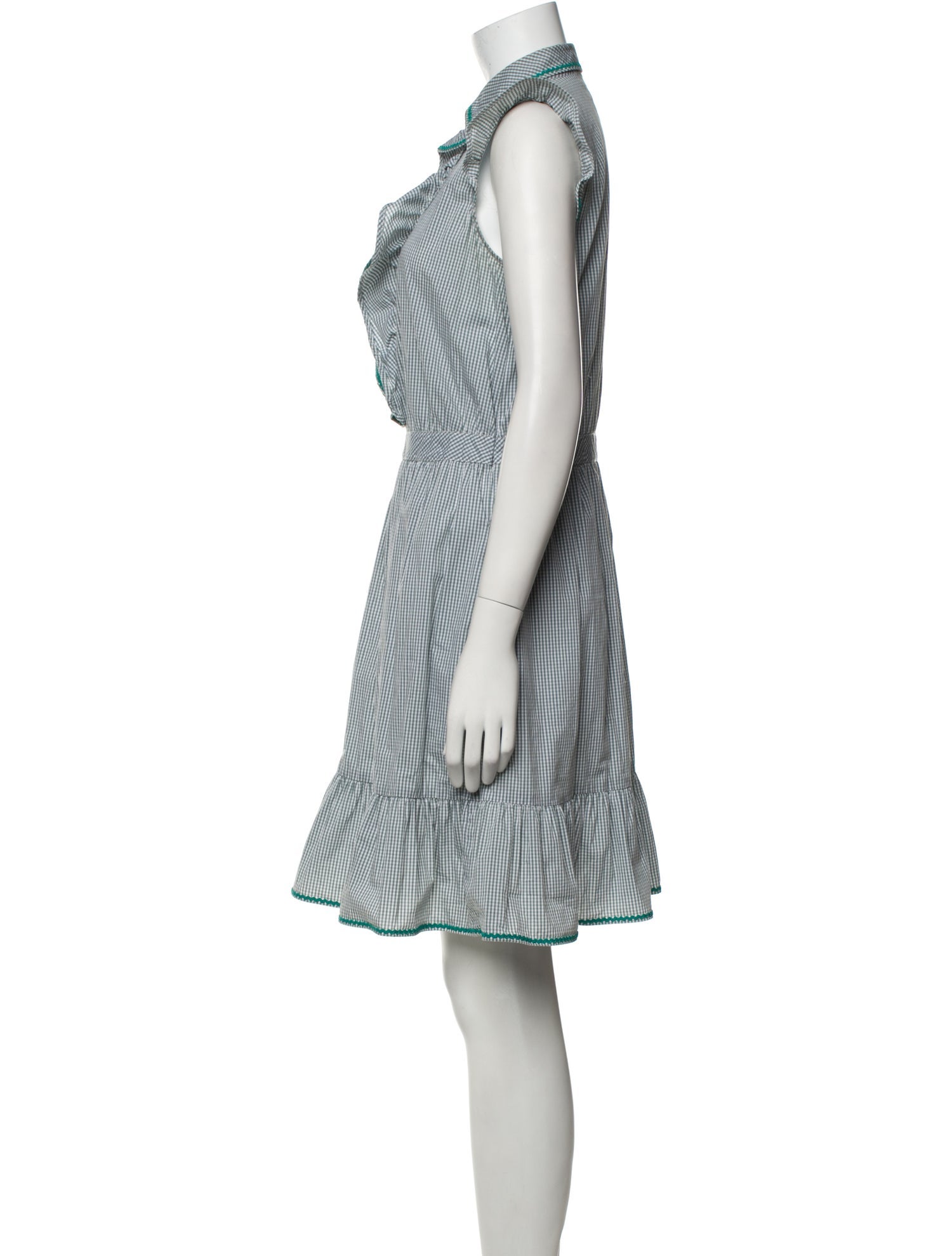 Love Moschino Plaid Print Knee-Length Dress