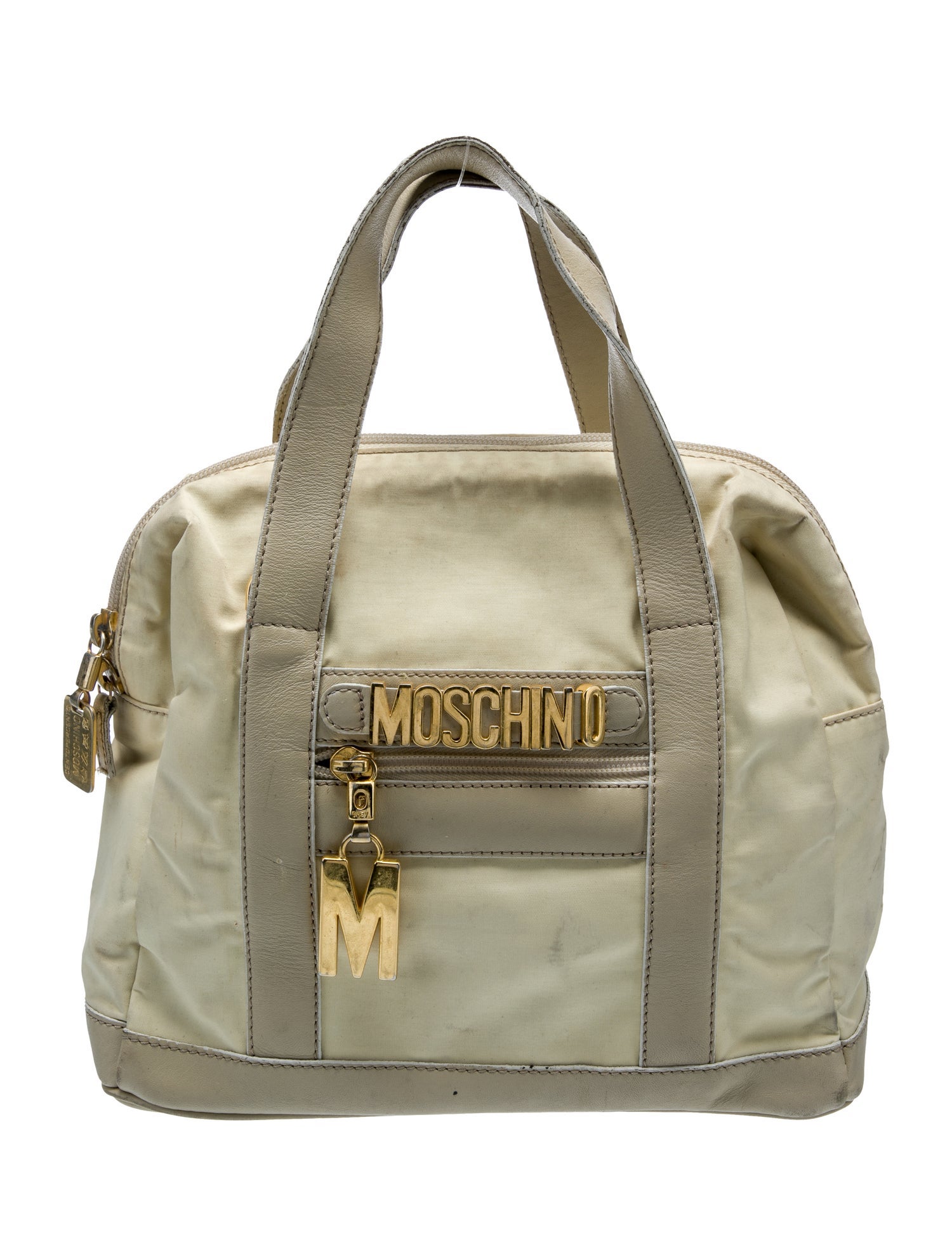 Moschino Nylon Top Handle Bag