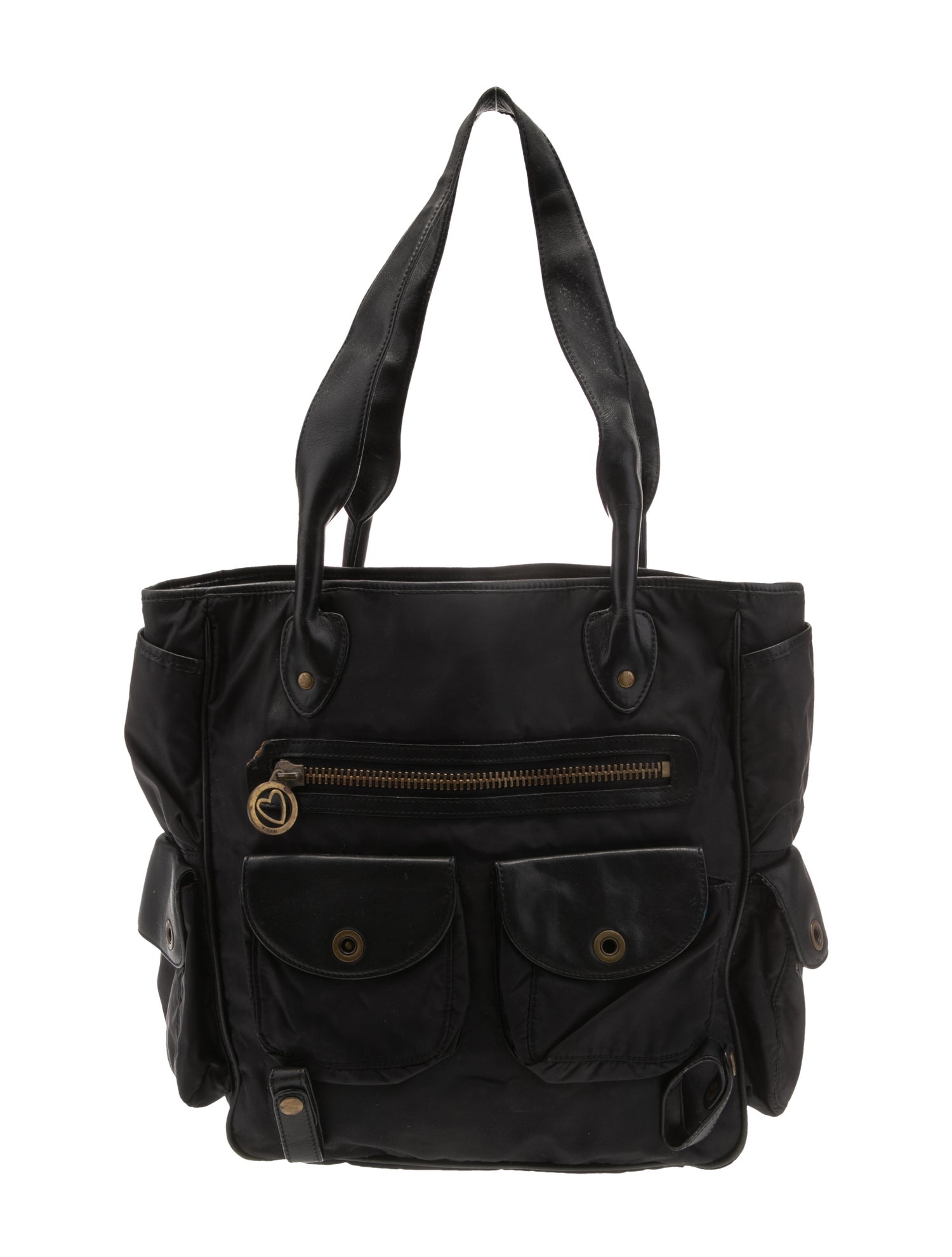 Moschino Nylon Top Handle Bag