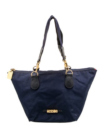 Moschino Canvas Top Handle Bag