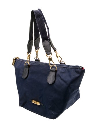 Moschino Canvas Top Handle Bag