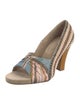 Dries Van Noten Jute Pleated Accents Pumps