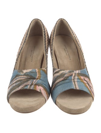 Dries Van Noten Jute Pleated Accents Pumps