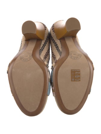 Dries Van Noten Jute Pleated Accents Pumps