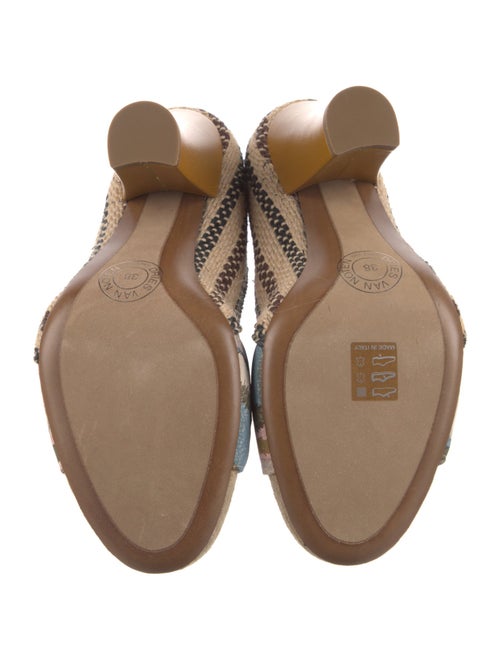 Dries Van Noten Jute Pleated Accents Pumps