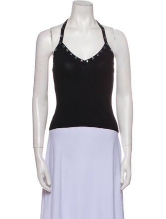 Moschino V-Neck Sleeveless Top