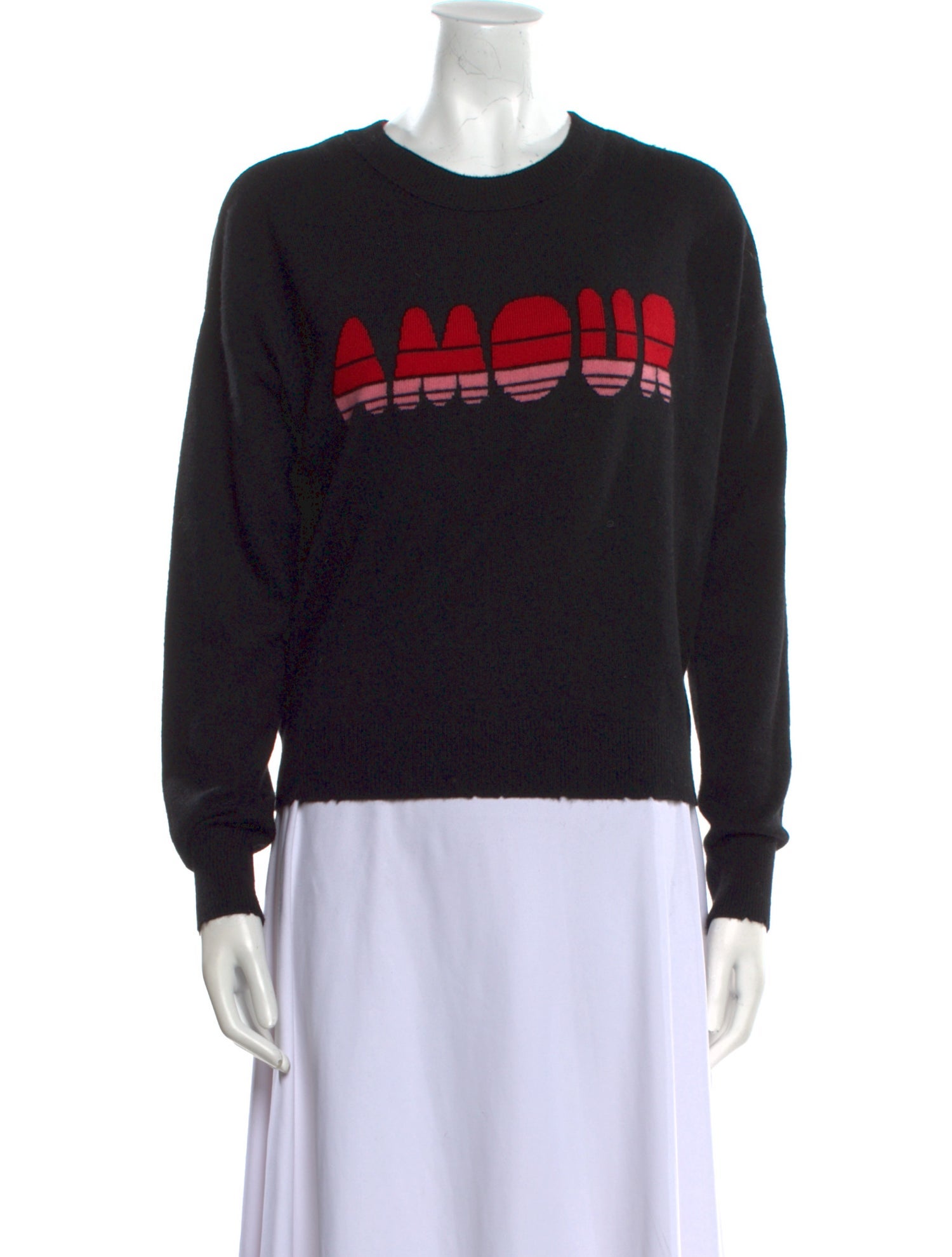 Moschino Graphic Print Crew Neck Sweater