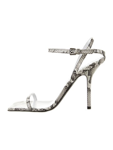 Moschino Sandals Leather Animal Print IT 38 | 8