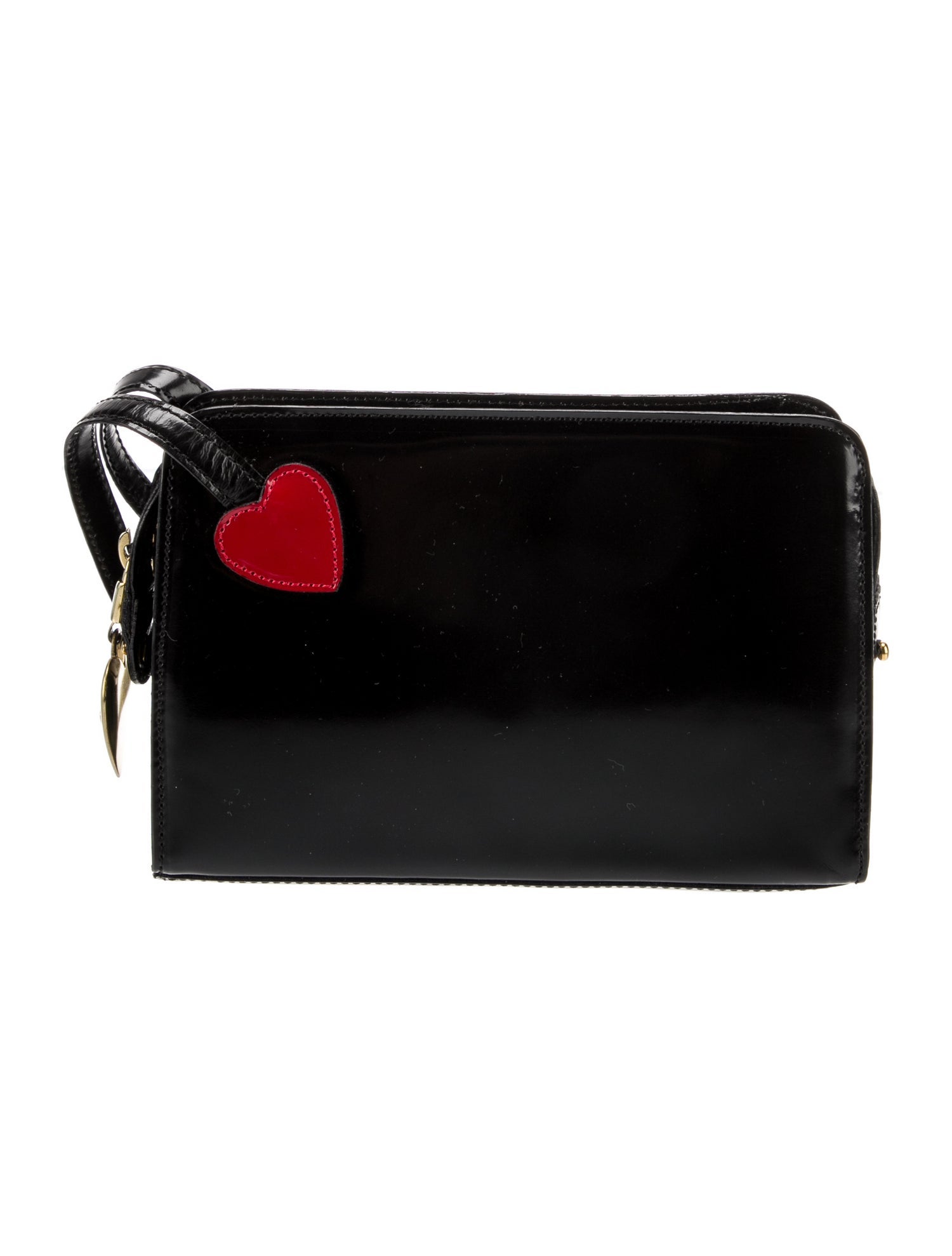 Moschino Patent Leather Top Handle Bag