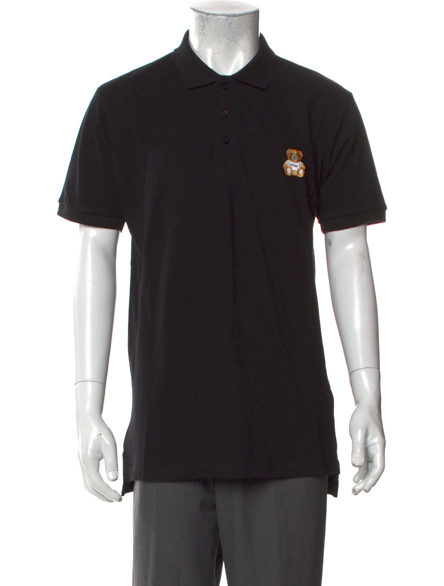 Moschino Couture Collar Short Sleeve Polo Shirt w/ Tags