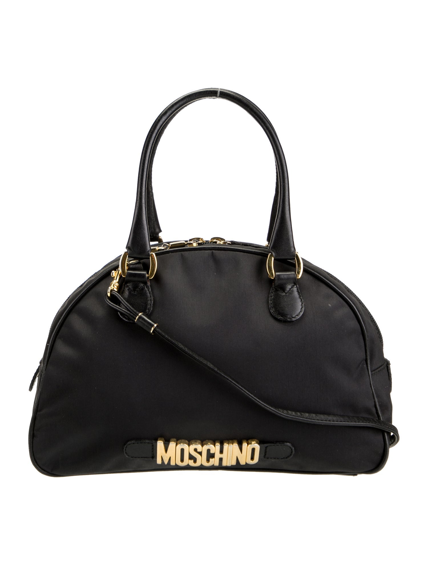 Moschino Nylon Top Handle Bag